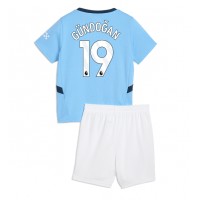 Echipament fotbal Manchester City Ilkay Gundogan #19 Tricou Acasa 2024-25 pentru copii maneca scurta (+ Pantaloni scurti)